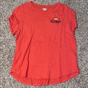 Old navy salmon colored shirt